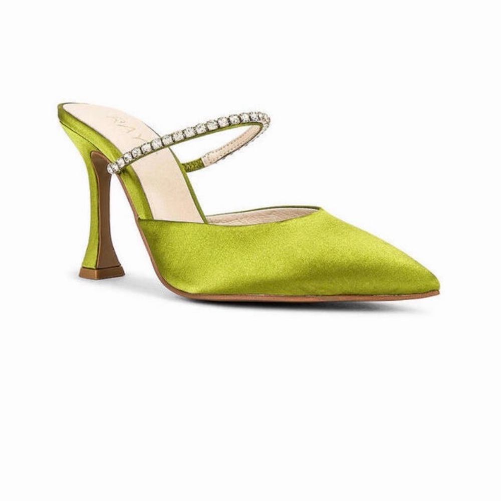 Revolve Raye Jinxx Heels- Matcha/Chartreuse